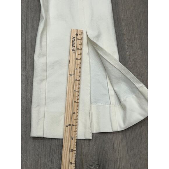 Derek Lam 10 Crosby Women's Maeve Front Slit Trousers Pants in Soft White Size 2 - Picture 13 of 13
